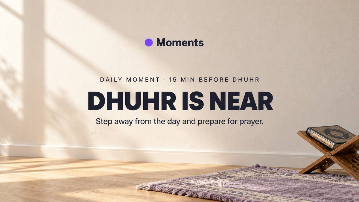 A moment to pause